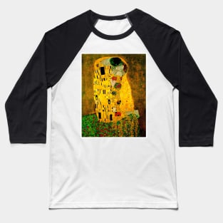 Gustav Klimt The Kiss 1907 Painting Print Baseball T-Shirt